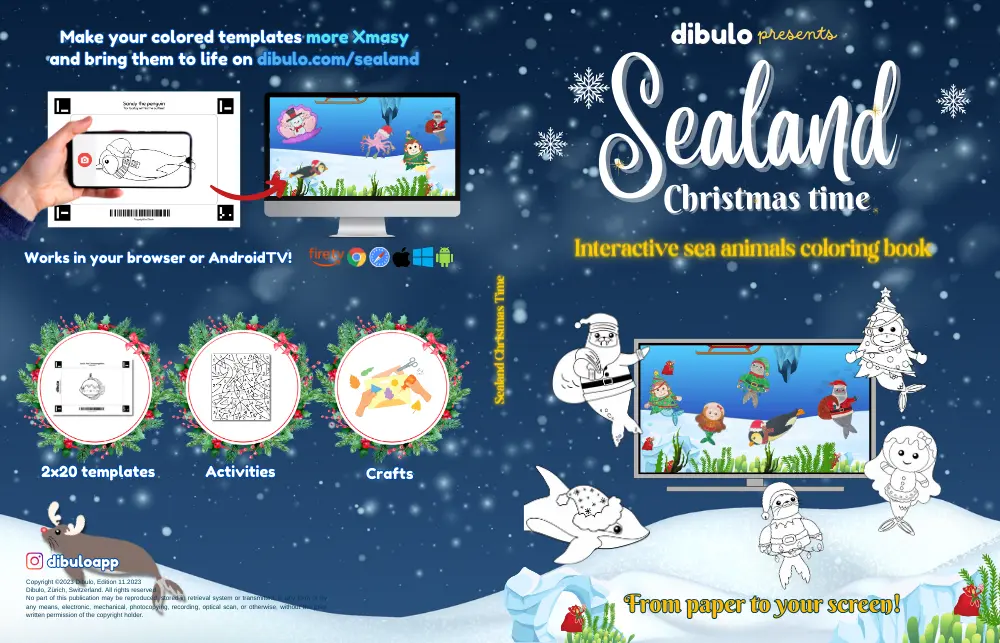 Dibulo interactive coloring book for kids